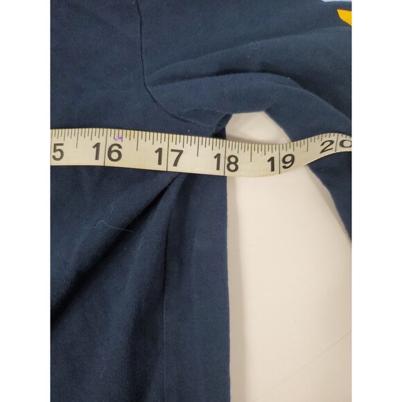 Adidas Hoodie t-shirt Kids Large Adult SM Blue Pull Over Cotton.‎  Athleisure - Picture 6 of 7